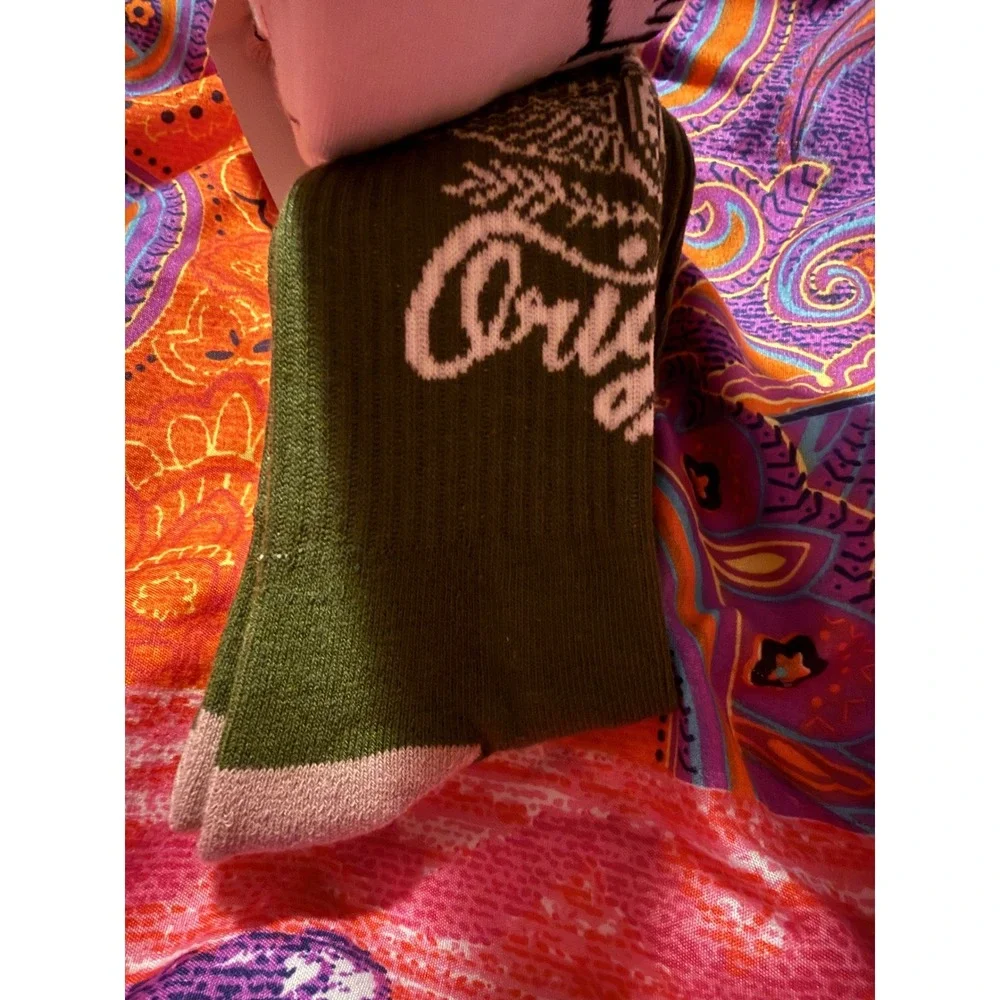 Von Dutch Originals 3 Pack Crew Socks Multi Color Logo Winged Eyeball New
